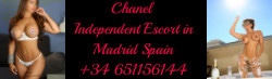Chanel Escort Independent Madrid Spain